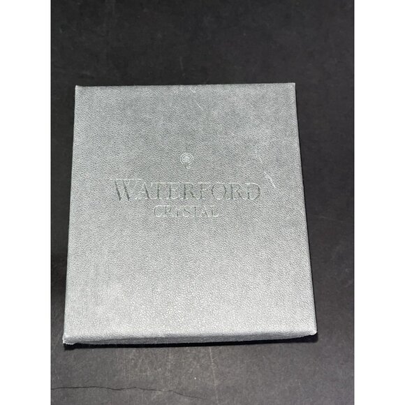 Waterford Crystal "Abbey" Small Quartz Mantel Clock 3.5"x4" with Box Vtg 2000 - Picture 7 of 8